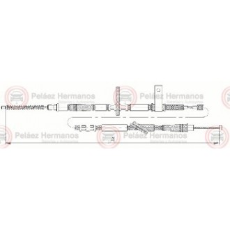 HYUFP-2295 - GUAYA FRENO DE MANO