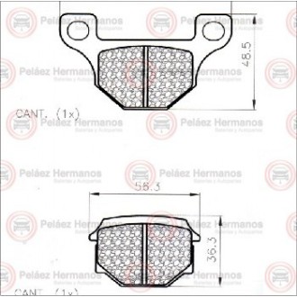 10302 - PASTILLA FRENO MOTO