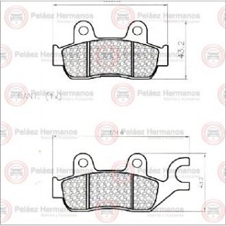 10305 - PASTILLA FRENO MOTO
