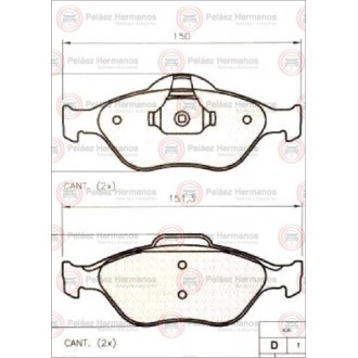10251G - PASTILLA FRENO