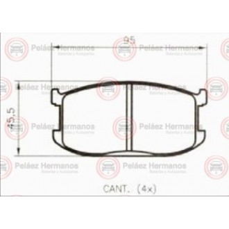 7112N - PASTILLA FRENO