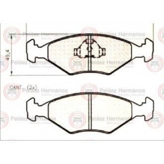7242G - PASTILLA FRENO