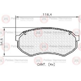 7320N - PASTILLA FRENO