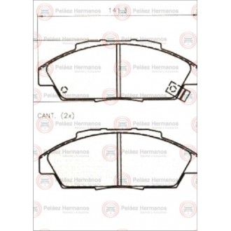 7375N - PASTILLA FRENO