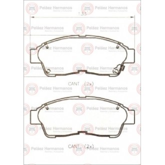 7441G - PASTILLA FRENO