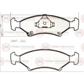 7529G - PASTILLA FRENO