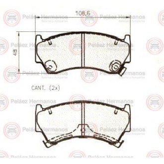 7546G - PASTILLA FRENO