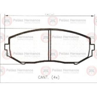 8307G - PASTILLA FRENO