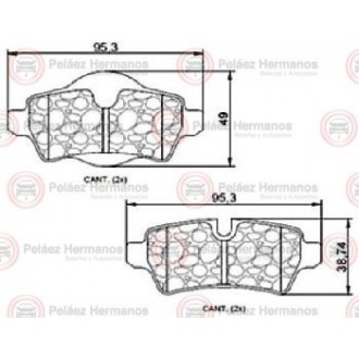 8424G - PASTILLA FRENO