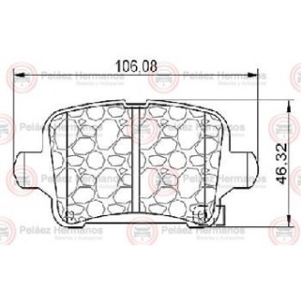 9085G - PASTILLA FRENO